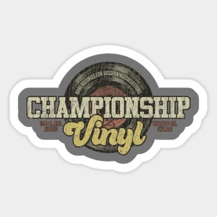 Championship Vinyl 2000 Sticker